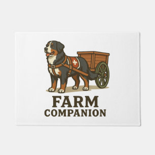 Paillasson Chien de montagne bernois compagnon de ferme de tr