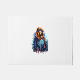 Paillasson Chien de ski dans des lunettes de ski 5