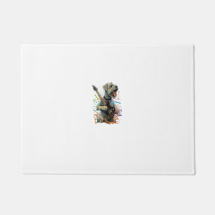 Paillasson Chien de Terrier roux à couche molle Jouant Electr