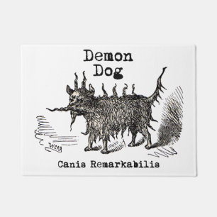 Paillasson Chien Demon Vintage Funny migre