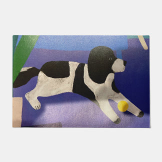 Paillasson Chien et mât de balle