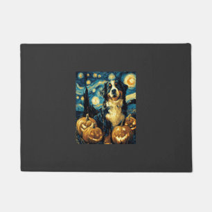 Paillasson Chien mignon de montagne bernois Halloween Jack O