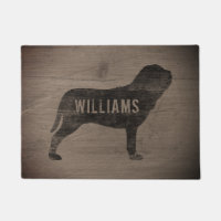 Chien napolitain Mastiff Silhouette Neo Personnali