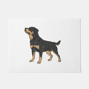 Paillasson Chien Rottweiler, Chien Rottweiler Debout
