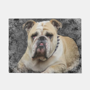 Paillasson Chiens, bulldogge anglais, sombre regard