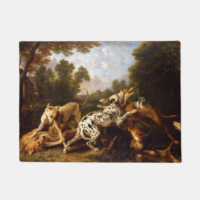 Paillasson Chiens combattant (par Frans Snyders) (Devant)