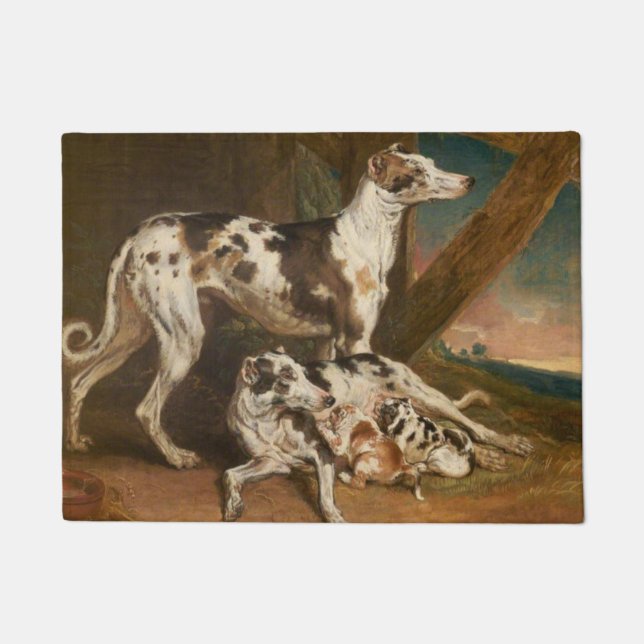 Paillasson Chiens de Dalmatie (par James Ward) (Devant)