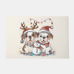 Paillasson Chiens de Noël
