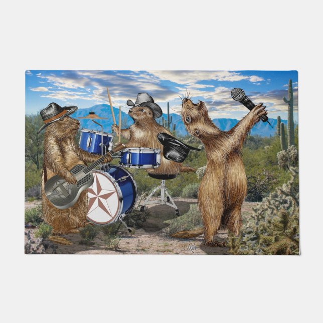 Paillasson Chiens des Prairies (Devant)