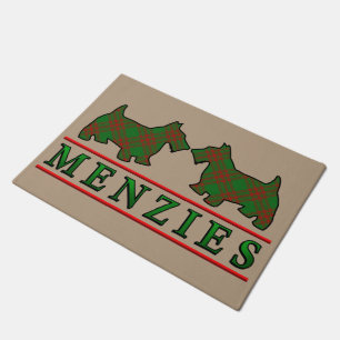 Paillasson Chiens écossais du clan écossais Menzies Tartan Sc