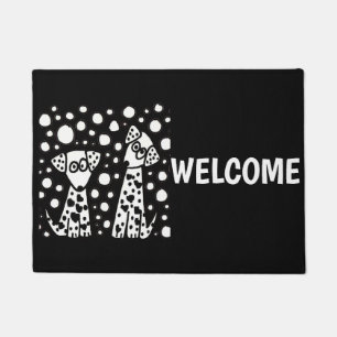 Paillasson Chiens et abrégé sur dalmatiens drôles taches