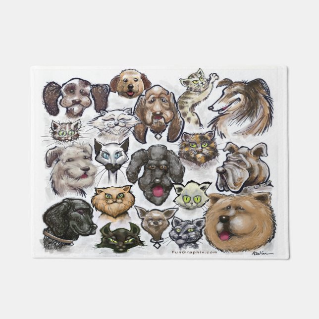 Paillasson Chiens et chats (Devant)