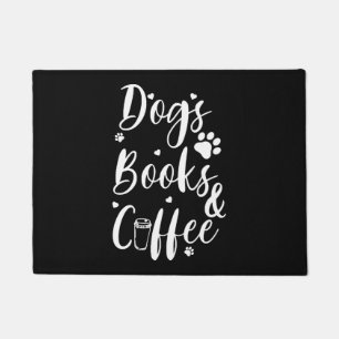 Paillasson Chiens Livres Café Amateur de Chien Ver de Livre