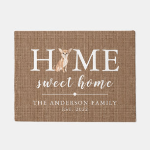 Paillasson Chihuahua Home Sweet Home Porte