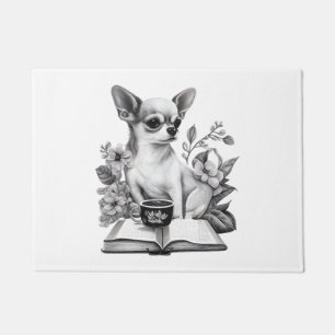 Paillasson Chihuahua Livre Café Lecture Thé