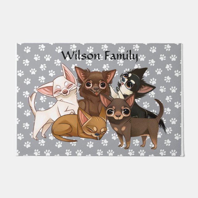 Paillasson Chihuahua Porte Mat (Devant)