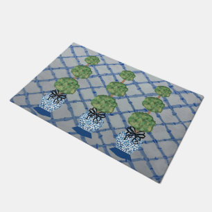 Paillasson Chinoiserie Blue Ginger Jars Porte de bienvenue