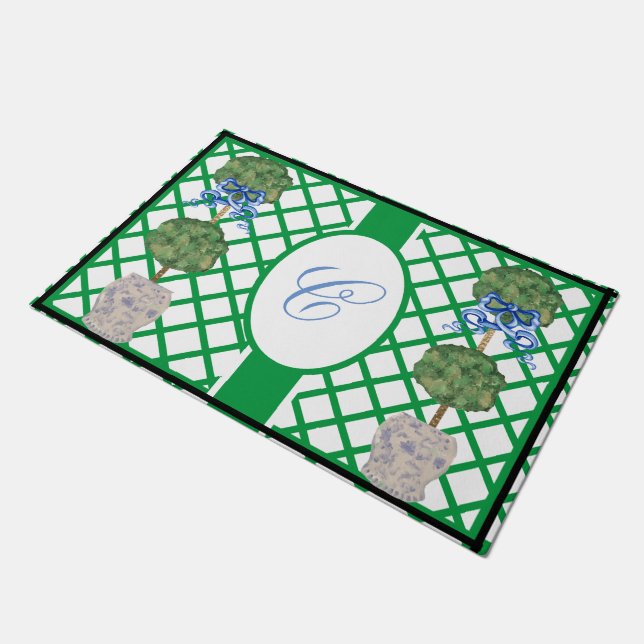 Paillasson Chinoiserie Garden Topior Ginger Jar Jars Dorm D (Incliné)