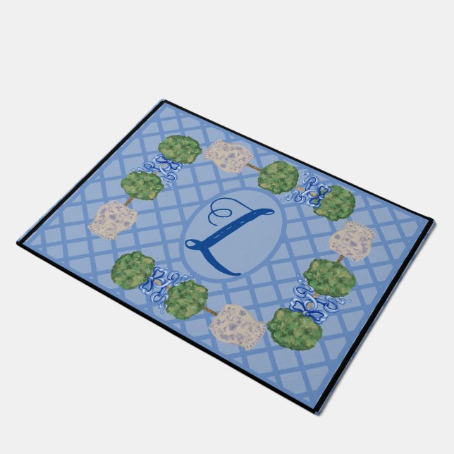 Paillasson Chinoiserie Ginger Jar Jars Panier de tomates (Incliné)