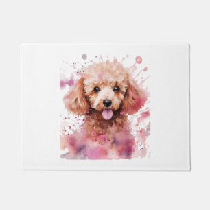 Paillasson Chiot de caniche Brown, Chien de bébé, Couleurs, E