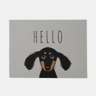 Paillasson Chiot de Cute Dachshund  Doormat de chien de Wiene