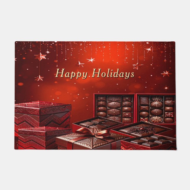 Paillasson Chocolate Candy Holiday Doormat (Devant)