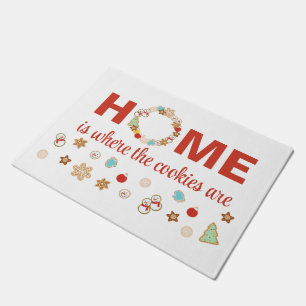 Paillasson Christmas Cookies HOME est l'endroit où les cookie