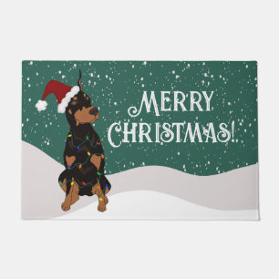 Paillasson Christmas Doberman Pinscher