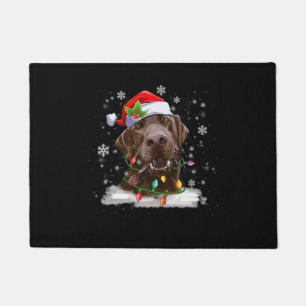 Paillasson Christmas Labrador Retriever Chien Chocolat Lab Lo