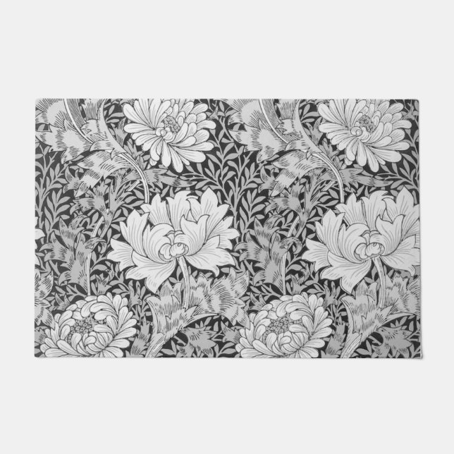 Paillasson Chrysanthème Gris, William Morris (Devant)
