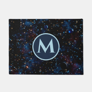 Paillasson Ciel nocturne avec étoiles et planètes personnalis