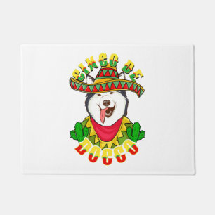 Paillasson Cinco De Doggo Funny Alaskan Malamute Chien Pour