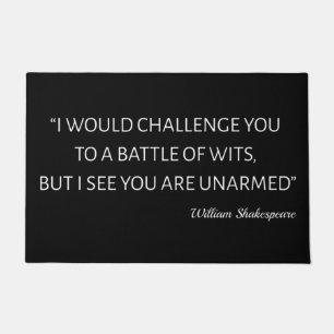 Paillasson Citation De Shakespeare - Bataille De Wits