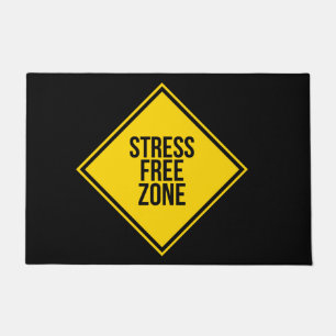 Paillasson Citation de zone sans stress tendance Jaune Noir