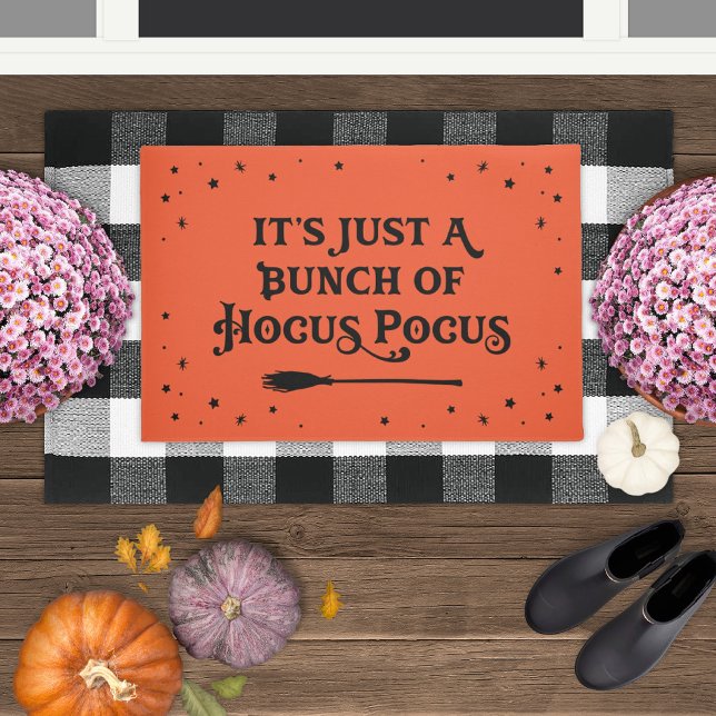 Paillasson Citation Halloween Hocus Pocus Orange (Créateur téléchargé)