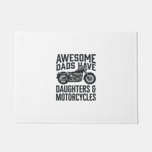 Paillasson Citation Papa Fille Moto Vintage Vector Desi