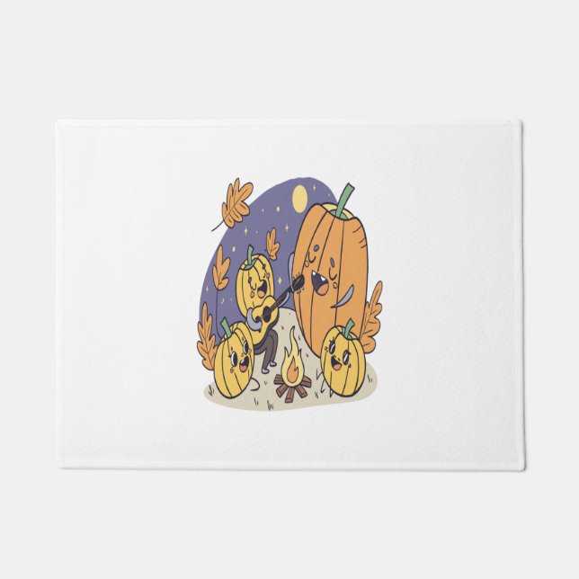Paillasson Citrouille Campfire Serenade (Devant)