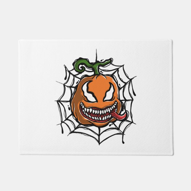 Paillasson Citrouille - Design Halloween - Chemise Horreur (Devant)