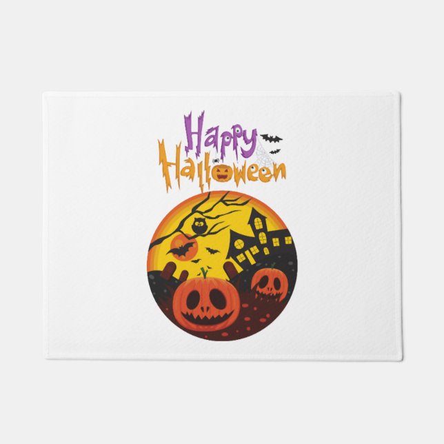 Paillasson Citrouille d'Halloween (Devant)
