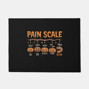 Paillasson Citrouille éffrayant Échelle de douleur Trauma Nur