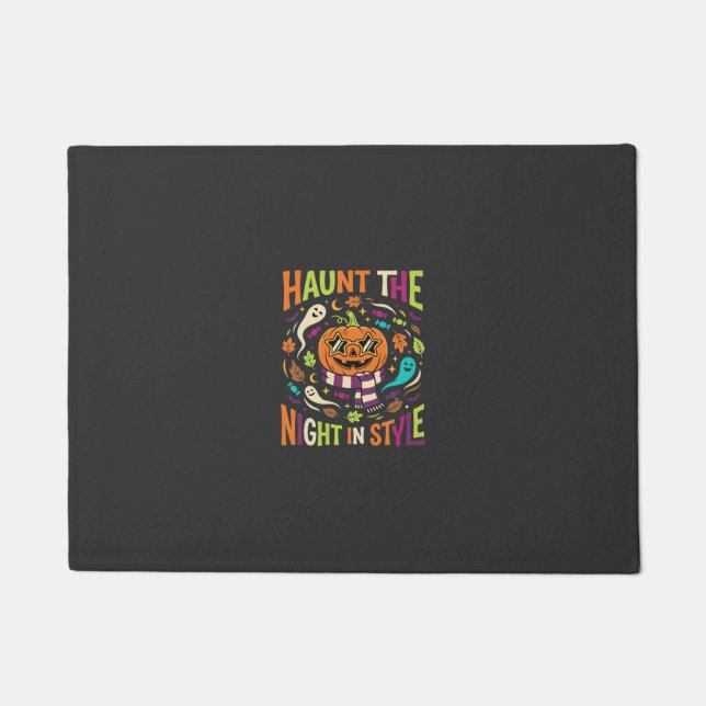 Paillasson Citrouille Halloween Cool Jack Lantern (Devant)