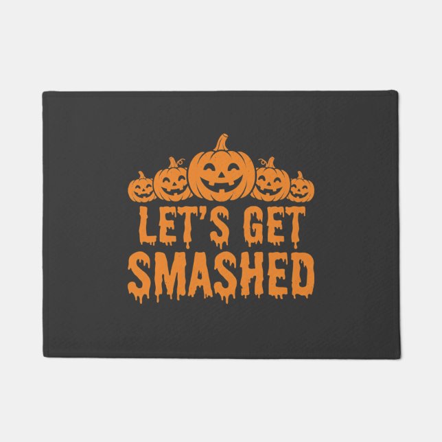 Paillasson Citrouille Halloween Déchaînons-Nous (Devant)