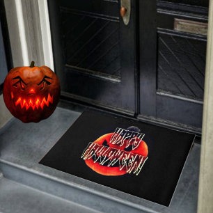 Paillasson Citrouille Scare-Wht