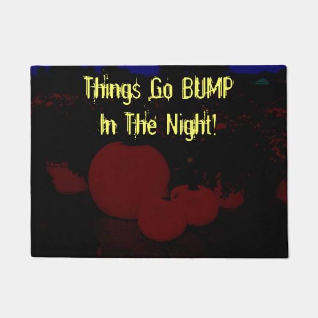 Paillasson Citrouilles d'automne avec message personnalisable (Devant)