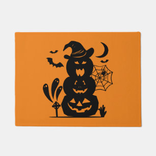 Paillasson Citrouilles empilées Halloween