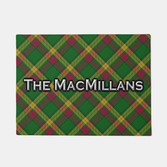 Paillasson Clan écossais MacMillan Tartan Welcome Mat (Devant)