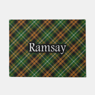 Paillasson Clan écossais Ramsay Orange Chasse Tartan