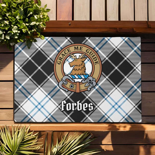 Paillasson Clan Forbes Crest sur la robe Tartan (Créateur téléchargé)