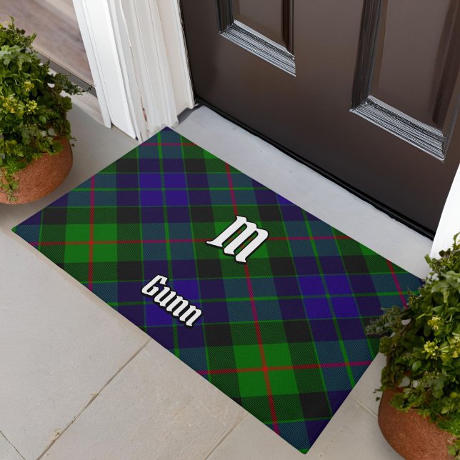 Paillasson Clan Gunn Tartan Doormat (Créateur téléchargé)