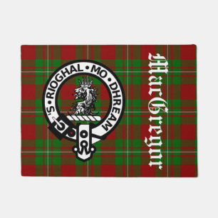 Paillasson Clan MacGregor Crest Badge et Tartan